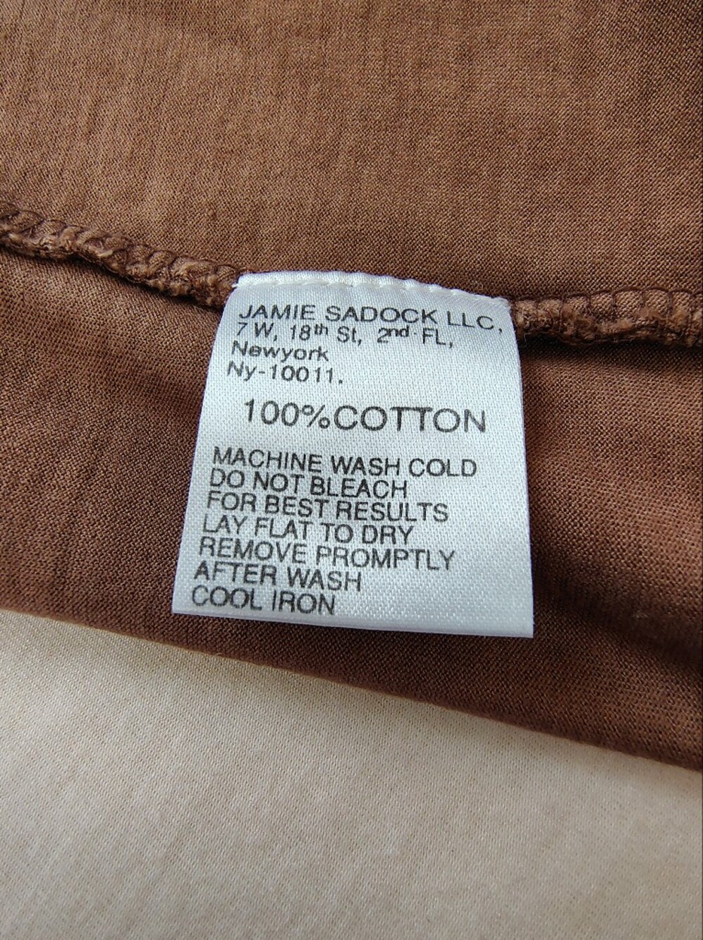 jamie sadock Brown and Pink Golf Jacket Label Detail Size XL. - Picture 8 of 8